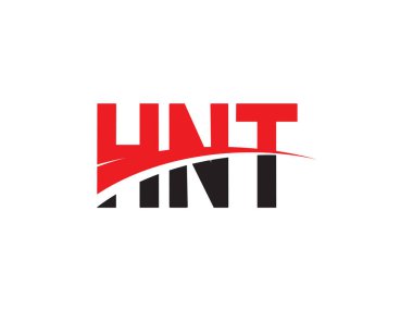 HNT Harfleri İlk Logo Tasarım Vektörü İllüstrasyonu 