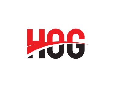 HOG Harfleri İlk Logo Tasarım Vektörü İllüstrasyonu 