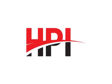 HPI Harfleri İlk Logo Tasarım Vektörü İllüstrasyonu 