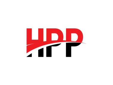 HPP Harfleri İlk Logo Tasarım Vektörü İllüstrasyonu 