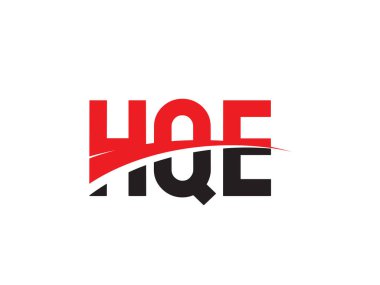 HQE Harfleri İlk Logo Tasarım Vektörü İllüstrasyonu 