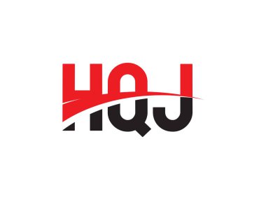 HQJ Harfleri İlk Logo Tasarım Vektörü İllüstrasyonu 