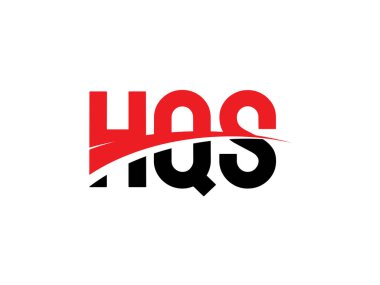 HQS Harfleri İlk Logo Tasarım Vektörü İllüstrasyonu 