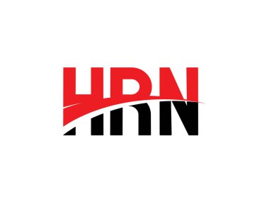 HRN Harfleri İlk Logo Tasarım Vektörü İllüstrasyonu 