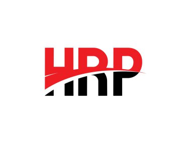 HRP Harfleri İlk Logo Tasarım Vektörü İllüstrasyonu 