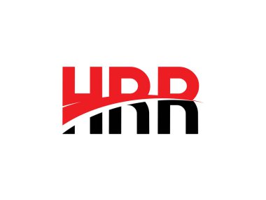 HRR Harfleri İlk Logo Tasarım Vektörü İllüstrasyonu 