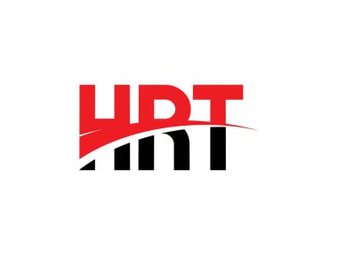 HRT Harfleri İlk Logo Tasarım Vektörü İllüstrasyonu 