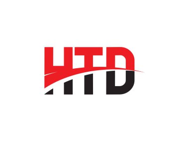 HTD Harfler İlk Logo Tasarım Vektörü İllüstrasyonu 