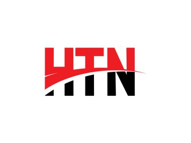 HTN Harfleri İlk Logo Tasarım Vektörü İllüstrasyonu 