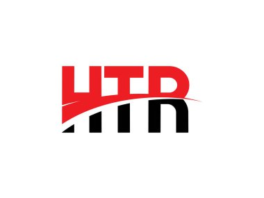 HTR Harfleri İlk Logo Tasarım Vektörü İllüstrasyonu 
