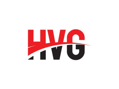HVG Harfleri İlk Logo Tasarım Vektörü İllüstrasyonu 