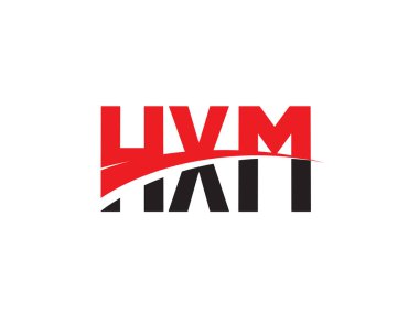 HXM Harfleri İlk Logo Tasarım Vektörü İllüstrasyonu 