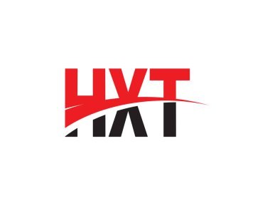 HXT Harfleri İlk Logo Tasarım Vektörü İllüstrasyonu 