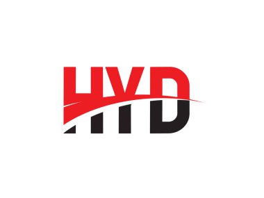 HYD Harfleri İlk Logo Tasarım Vektörü İllüstrasyonu 