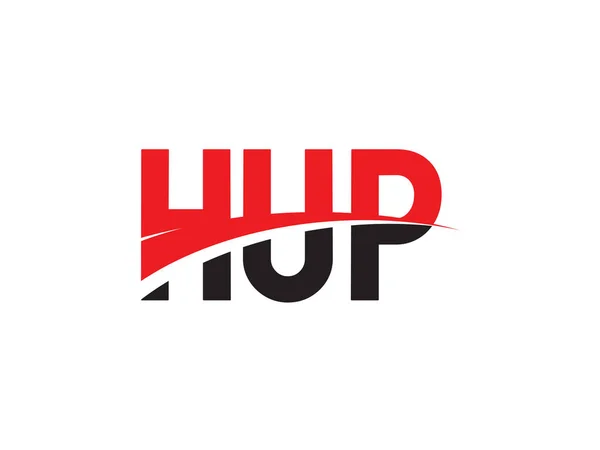 Litery Hup Initial Logo Design Wektor Ilustracja — Wektor stockowy