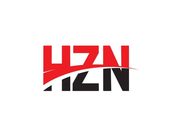 Cartas Hzn Ilustração Inicial Vetor Projeto Logotipo —  Vetores de Stock