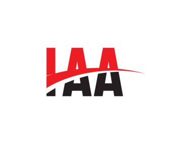 IAA Harfleri İlk Logo Tasarım Vektörü İllüstrasyonu 