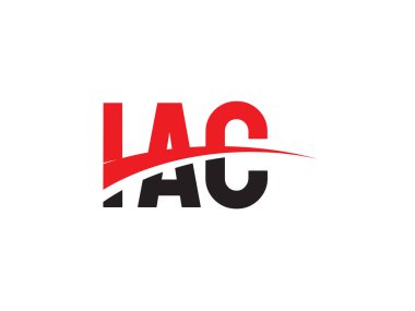IAC Harfleri İlk Logo Tasarım Vektörü İllüstrasyonu 
