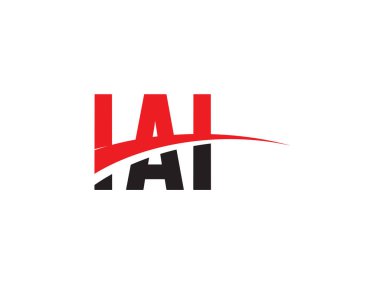 IAI Harfleri İlk Logo Tasarım Vektörü İllüstrasyonu 