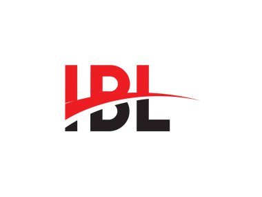 IBL Harfleri İlk Logo Tasarım Vektörü İllüstrasyonu 