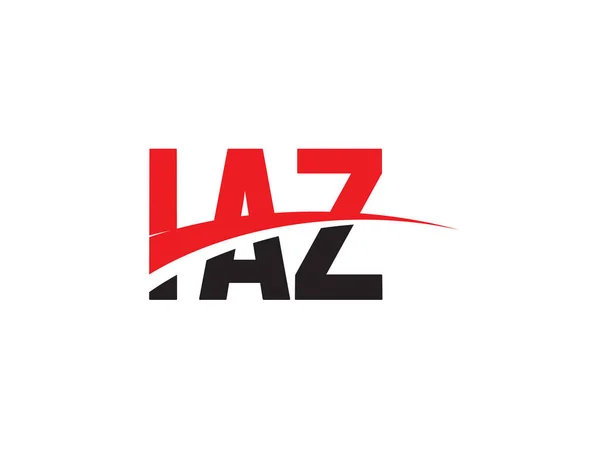 Cartas Iaz Logo Inicial Design Vector Ilustração — Vetor de Stock