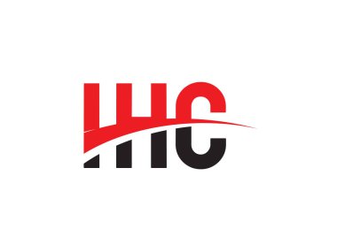 IHC Harfleri İlk Logo Tasarım Vektörü İllüstrasyonu 