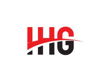 IHG Harfleri İlk Logo Tasarım Vektörü İllüstrasyonu 