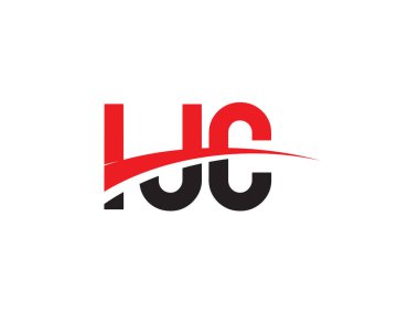 IJC Harfleri İlk Logo Tasarım Vektörü İllüstrasyonu 