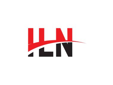 ILN Harfleri İlk Logo Tasarım Vektörü İllüstrasyonu 