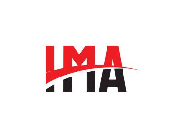 IMA Harfleri İlk Logo Tasarım Vektörü İllüstrasyonu 