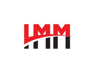 IMM Harfleri İlk Logo Tasarım Vektörü İllüstrasyonu 