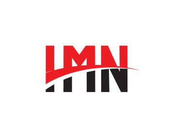 IMN Harfleri İlk Logo Tasarım Vektörü İllüstrasyonu 