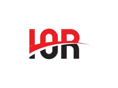 IOR Harfleri İlk Logo Tasarım Vektörü İllüstrasyonu 