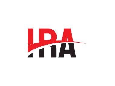 IRA Harfleri İlk Logo Tasarım Vektörü İllüstrasyonu 