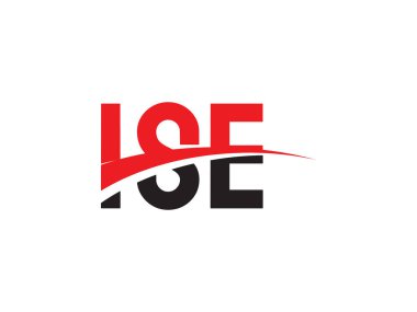 ISE Harfleri İlk Logo Tasarım Vektörü İllüstrasyonu 