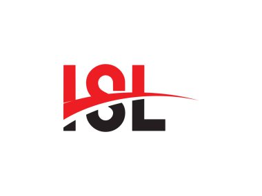 ISL Harfleri İlk Logo Tasarım Vektörü İllüstrasyonu 