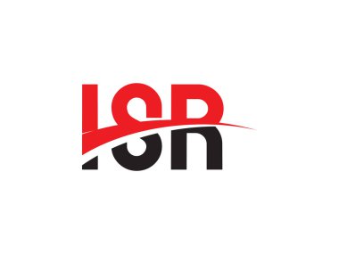 ISR Harfleri İlk Logo Tasarım Vektörü İllüstrasyonu 