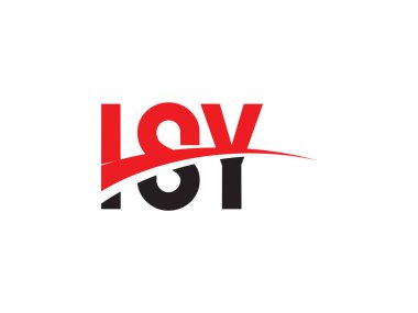 ISY Harfleri İlk Logo Tasarım Vektörü İllüstrasyonu 