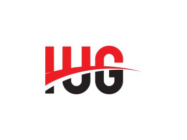 IUG Harfleri İlk Logo Tasarım Vektörü İllüstrasyonu 
