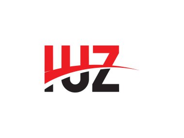 IUZ Harfleri İlk Logo Tasarım Vektörü İllüstrasyonu 