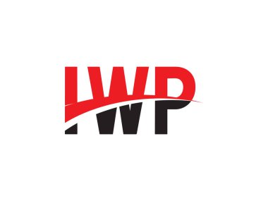 IWP Harfleri İlk Logo Tasarım Vektörü İllüstrasyonu 