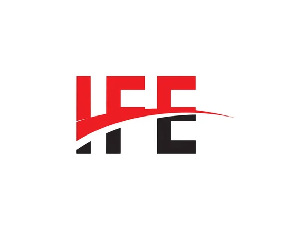 Ife Letters Initial Logo Design Vector Illustration — Stock Vector