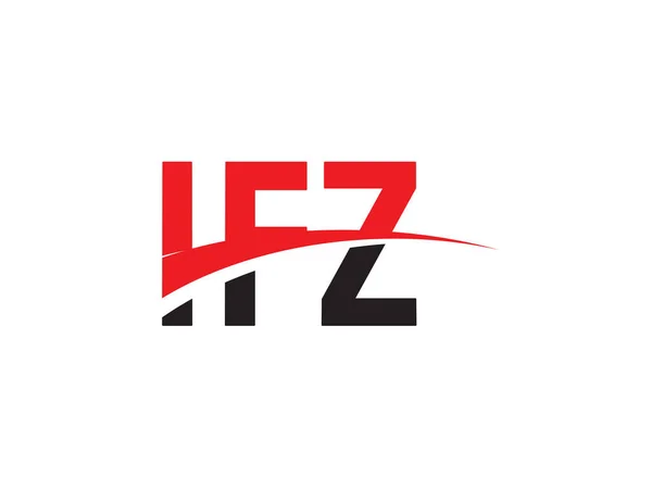 Ifz Bokstäver Inledande Logotyp Design Vektor Illustration — Stock vektor