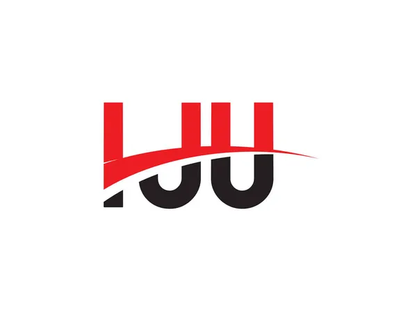 Iju Letters Design Logo Uri Inițiale Ilustrație Vectorială — Vector de stoc