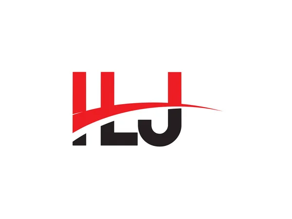 Ilj Letters Initial Logo Design Vector Illustration — Vector de stoc