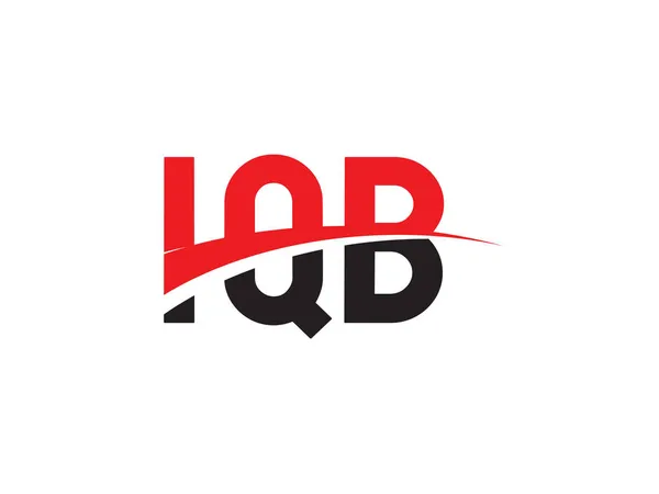 Iqb Letras Diseño Inicial Logo Vector Ilustración — Archivo Imágenes Vectoriales