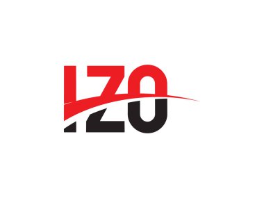 IZO Harfleri İlk Logo Tasarım Vektörü İllüstrasyonu 