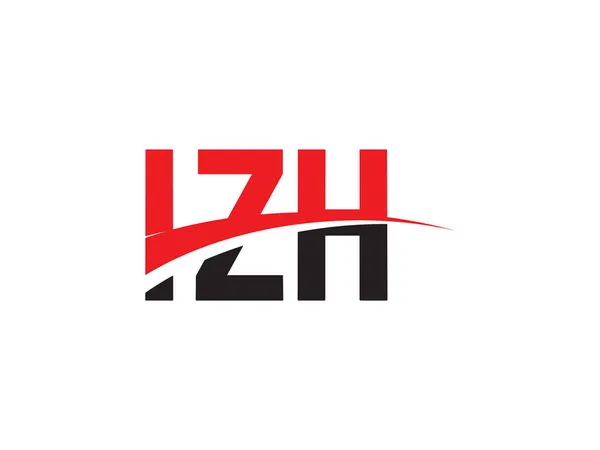 Izh Letters Initiële Logo Design Vector Illustratie — Stockvector