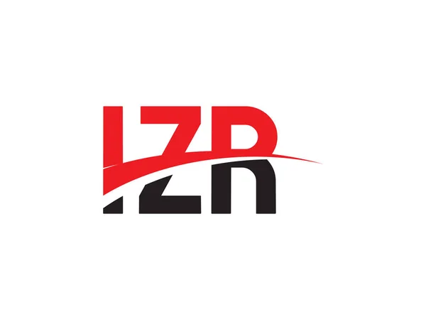 Izr Letras Logo Inicial Design Vector Ilustração —  Vetores de Stock