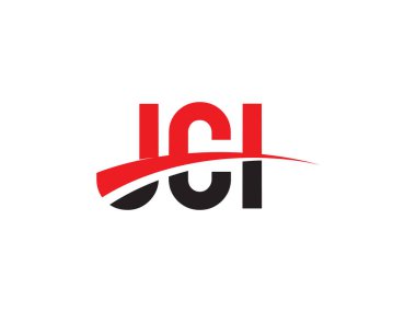 JCI Harfleri İlk Logo Tasarım Vektörü İllüstrasyonu 